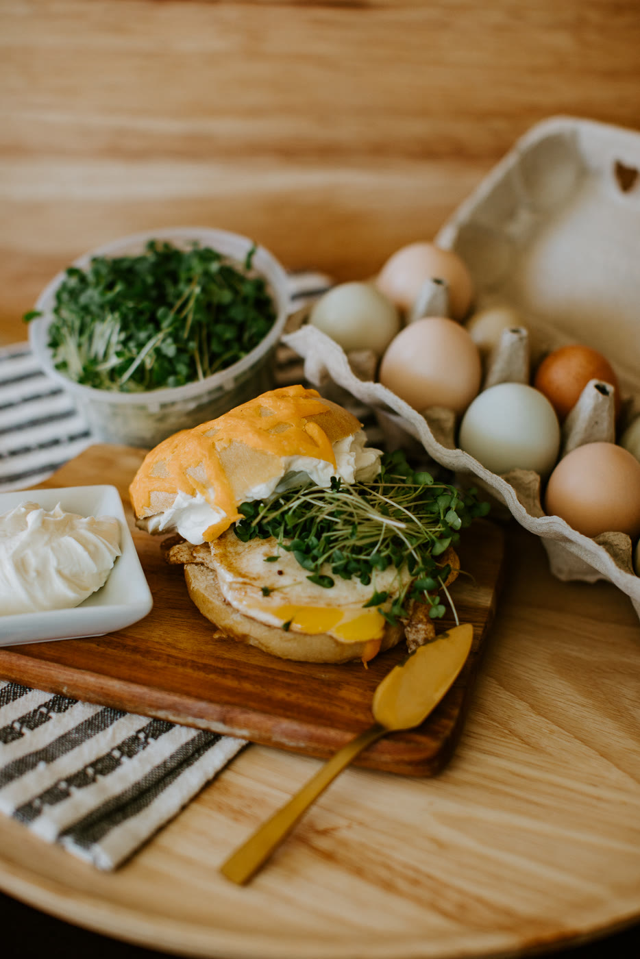 Breakfast, food styling photography